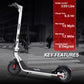 Phantomgogo Electric Scooter for Adults Scooter Foldable E-Scooter with Powerful Motor 15.5 Mph, Intelligent Light, Eco-Friendly, Perfect for Adult Commuters