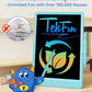 TEKFUN LCD Writing Tablet Doodle Board, 10inch Colorful Drawing Tablet Writing Pad, Kids Travel Essentials, Toddler Toys for 3 4 5 6 7 8 Year Old Girls Boys (Blue)
