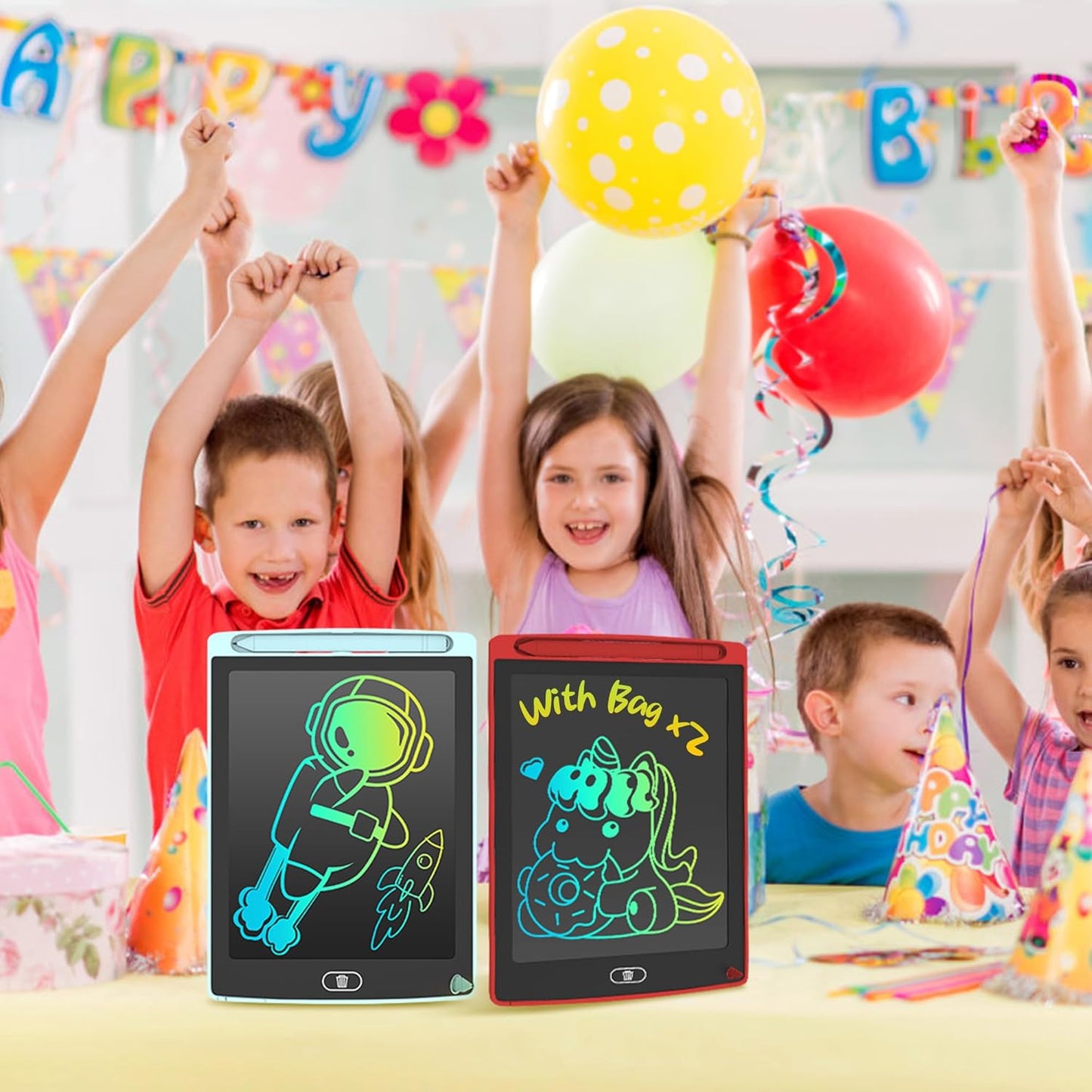 3 Pack LCD Writing Tablet, Colorful Toddler Drawing Tablet Doodle Board for Kids, Erasable Reusable Electronic Drawing Pad, LEYAOYAO Educational and Learning Toy for 3-6 Years Old Boy and Girl