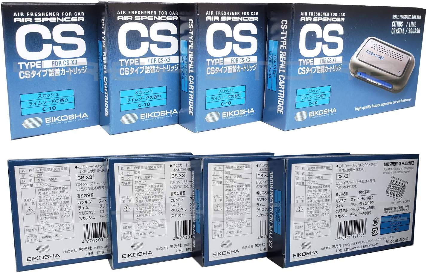 CS-X3 Squash C10 Air Spencer Refill - Pack of 3