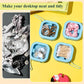 Kathfly 4 Pcs White Hair Tie Organizer Portable Hair Accessory Storage Containers Stackable Hair Tie Bobby Pin Holder Home Cotton Swab Dispenser Hair Accessories Jewelry Organizer Box