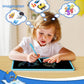 TEKFUN LCD Writing Tablet Doodle Board, 10inch Colorful Drawing Tablet Writing Pad, Kids Travel Essentials, Toddler Toys for 3 4 5 6 7 8 Year Old Girls Boys (Blue)