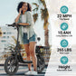 NAVIC Electric Scooter Adults,Electric Scooter with Seat,Max 27/49 Miles Ranges,Top Speed 22 mph,750W Peak Motor,Adult Electric Scooter for Pets,Cargo with Back Basket,Scooter Lock