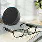 Amazon Echo Frames (3rd Gen)   Echo Pop | Smart glasses with Alexa | Round frames in Blue Tortoise with prescription ready lenses