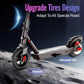 TST Electric Scooter for Adults, Up to 19 MPH and 20/30 Miles Long-Range, 500W Peak Motor Foldable E Scooter, 10&#34; Solid Rear Tire and Pneumatic Front Tire, Dual Braking System and App Control