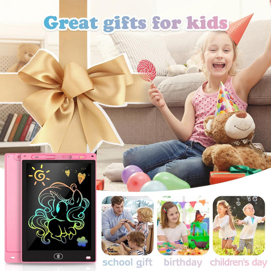 KTEBO 2 Pack 10 Inch LCD Writing Tablet for Kids - Preschool Drawing Tablet Toys &amp; Toddler Travel Essential Toys, Christmas Stocking Stuffers for Kids, Easter Basket Stuffers for Kids