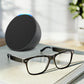 Amazon Echo Frames (3rd Gen)   Echo Pop | Smart glasses with Alexa | Round frames in Blue Tortoise with prescription ready lenses