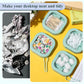 Kathfly 4 Pcs White Hair Tie Organizer Portable Hair Accessory Storage Containers Stackable Hair Tie Bobby Pin Holder Home Cotton Swab Dispenser Hair Accessories Jewelry Organizer Box