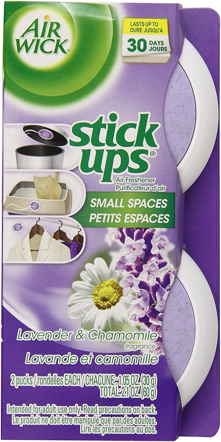 Air Wick Stick Ups Car Air Freshener, Crisp Breeze, 2ct (Packaging May Vary)