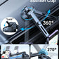 [2024 Upgrade 80LBS Strong Suction]YRU Car Phone Holder Mount,[Bumpy Road Stable]Dashboard Cell Phone Holder for Car Air Vent Windshield Phone Stand for iPhone 15 14 13 12 Pro Max Samsung Truck, Black