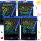 Zonon 4 Pcs LCD Writing Tablet for Kids 8.5 Inch Doodle Board Drawing Tablet Toddler Toys Gifts LCD Writing Board Electronic Erasable Reusable Writing Drawing Pad(Blue, Red, Green, Pink)