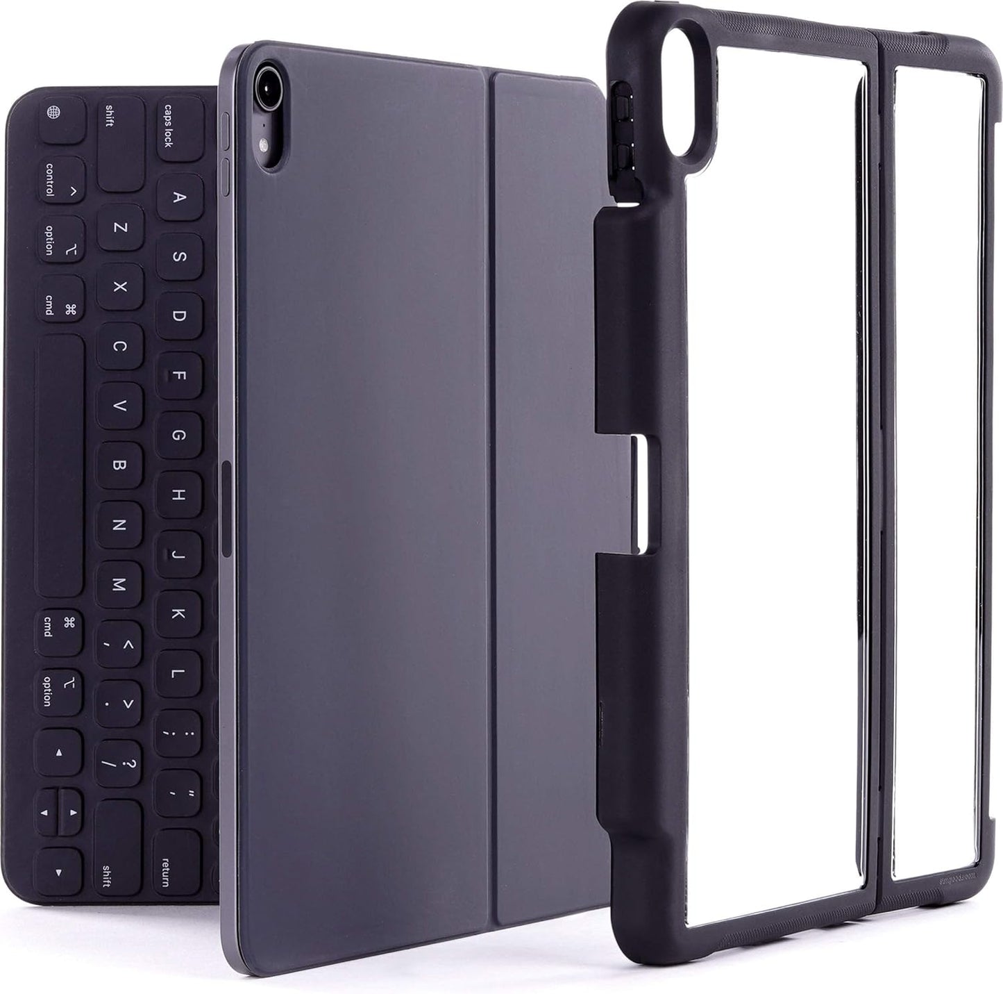 STM Dux Shell, Sleek case for Apple iPad Pro 11 Supports Apple Keyboard Folio - Black (stm-222-221JV-01)
