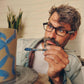 Amazon Echo Frames (3rd Gen) | Smart glasses with Alexa | Modern Rectangle frames in Charcoal Gray with blue light filtering lenses