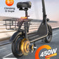 Gyroshoes Electric Scooter with Seat for Adults, 550W Powerful Motor, 20-Mile Range, Speed up to 18.6MPH, Ample Storage for Pets &amp; Cargo, Electrically-Powered Motor Scooters