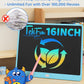 TEKFUN LCD Writing Tablet Doodle Board, 10inch Colorful Drawing Tablet Writing Pad, Kids Travel Essentials, Toddler Toys for 3 4 5 6 7 8 Year Old Girls Boys (Blue)