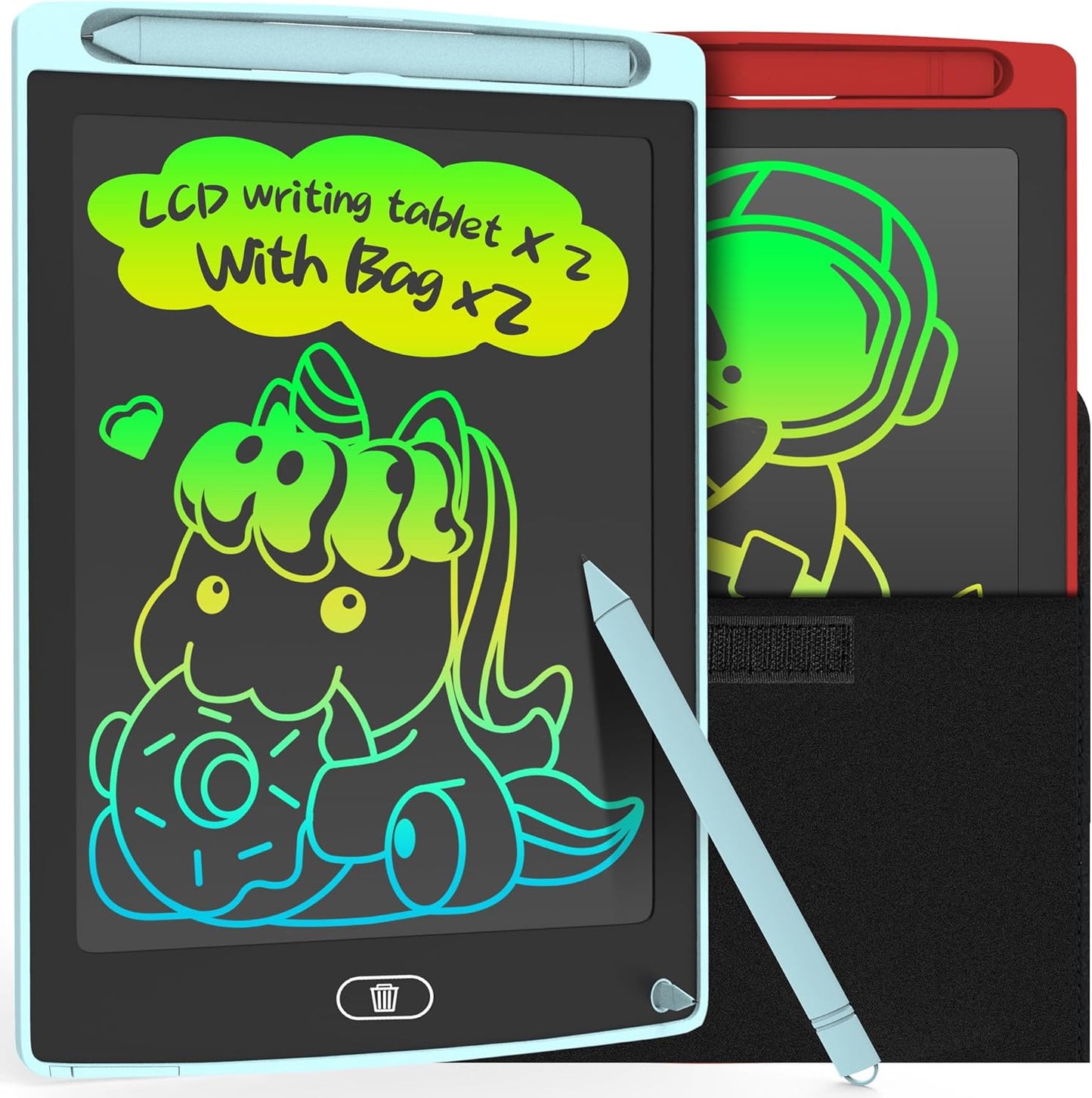 3 Pack LCD Writing Tablet, Colorful Toddler Drawing Tablet Doodle Board for Kids, Erasable Reusable Electronic Drawing Pad, LEYAOYAO Educational and Learning Toy for 3-6 Years Old Boy and Girl