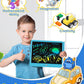 TEKFUN LCD Writing Tablet Doodle Board, 10inch Colorful Drawing Tablet Writing Pad, Kids Travel Essentials, Toddler Toys for 3 4 5 6 7 8 Year Old Girls Boys (Blue)