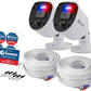 Swann 4K Security Camera System DVR with 2TB HDD, 8 Channel 8 Cam, Indoor Outdoor Wired 8MP Home Surveillance Bullet Cameras, Color Night Vision, 24/7,Heat Motion Detection, LEDs, Sirens and Mic
