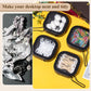 Kathfly 4 Pcs White Hair Tie Organizer Portable Hair Accessory Storage Containers Stackable Hair Tie Bobby Pin Holder Home Cotton Swab Dispenser Hair Accessories Jewelry Organizer Box
