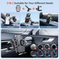 SUUSON Upgraded 3-in-1 Car Phone Holder Mount [Powerful Suction] Phone Mount for Car Dashboard Air Vent Windshield,for All iPhone Android Phone (Black)