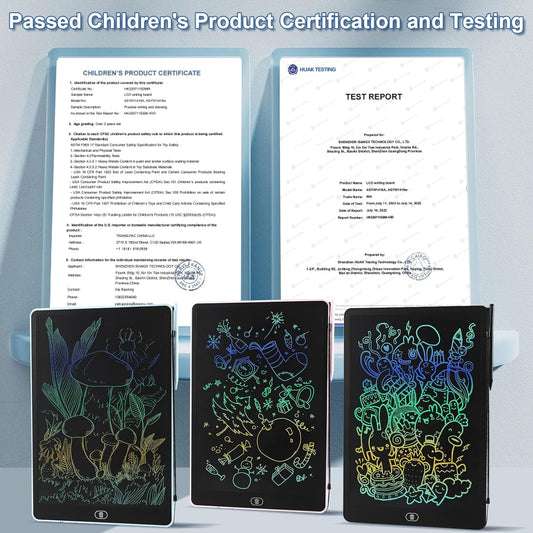 16" LCD Writing Tablet for Kids Adults, Colorful Drawing Pad Doodle Board