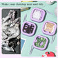 Kathfly 4 Pcs White Hair Tie Organizer Portable Hair Accessory Storage Containers Stackable Hair Tie Bobby Pin Holder Home Cotton Swab Dispenser Hair Accessories Jewelry Organizer Box
