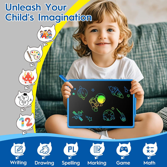 LCD Writing Tablet for Kids, 20 Inch Kids Drawing Tablet, Large Doodle Board, Rechargeable Drawing Pad for Kids, Learning Toys for 3 4 5 6 7 8 9 10  Year Old Boys Girls Birthday Christmas Gifts