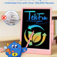 TEKFUN Teen Girl Gifts Ideas, 15inch LCD Writing Tablet for Kids Age 8-10 and Up, Doodle Board 4 5 6 7 Year Old Girl Toys, Mothdays Day Gifts Homeschool Supplies Easter Gifts for Toddlers (Pink)