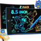 TEKFUN 2 Pack LCD Writing Tablet with Stylus, 8.5in Erasable Doodle Board Mess Free Drawing Pad for Kids, Car Trip Educational Toys Birthday Christmas Gift for 3 4 5 6 7 Girls Boys (2*Blue)