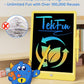 TEKFUN LCD Writing Tablet Doodle Board, 10inch Colorful Drawing Tablet Writing Pad, Kids Travel Essentials, Toddler Toys for 3 4 5 6 7 8 Year Old Girls Boys (Blue)