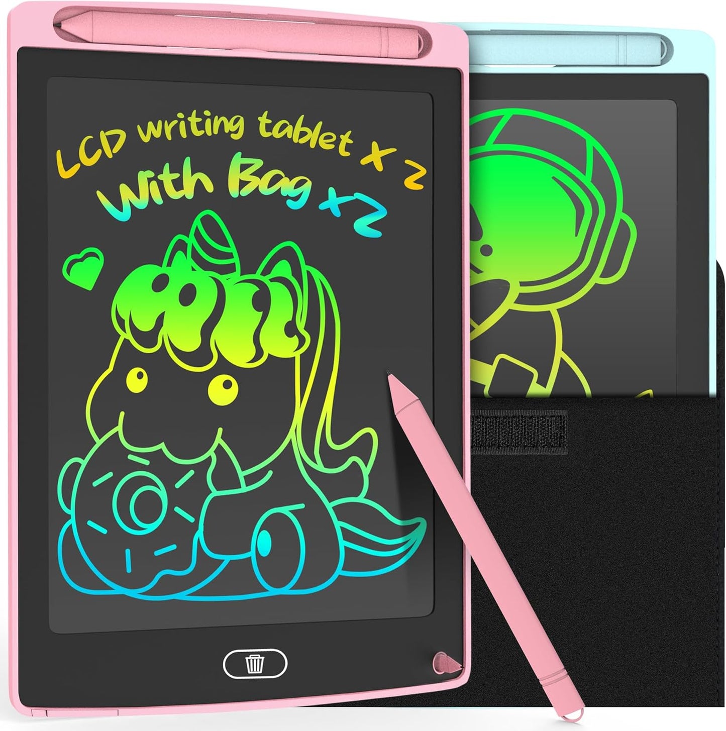 3 Pack LCD Writing Tablet, Colorful Toddler Drawing Tablet Doodle Board for Kids, Erasable Reusable Electronic Drawing Pad, LEYAOYAO Educational and Learning Toy for 3-6 Years Old Boy and Girl