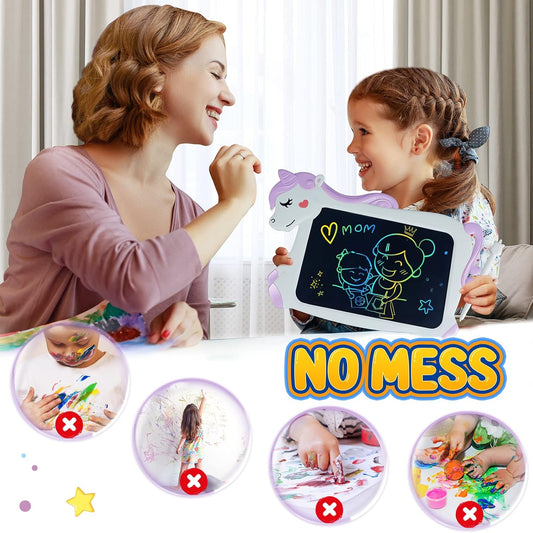 CHEERFUN LCD Writing Tablet for Kids Toys 10&#39;&#39; Toddler Unicorns Toys Gifts for Girls Age 3-8 Erasable Doodle Board Mess Free Drawing Pad Birthday Gift Ideas Christmas Stockings Easter Basket Stuffers