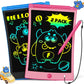 TEKFUN 2 Pack LCD Writing Tablet with Stylus, 8.5in Erasable Doodle Board Mess Free Drawing Pad for Kids, Car Trip Educational Toys Birthday Christmas Gift for 3 4 5 6 7 Girls Boys (2*Blue)
