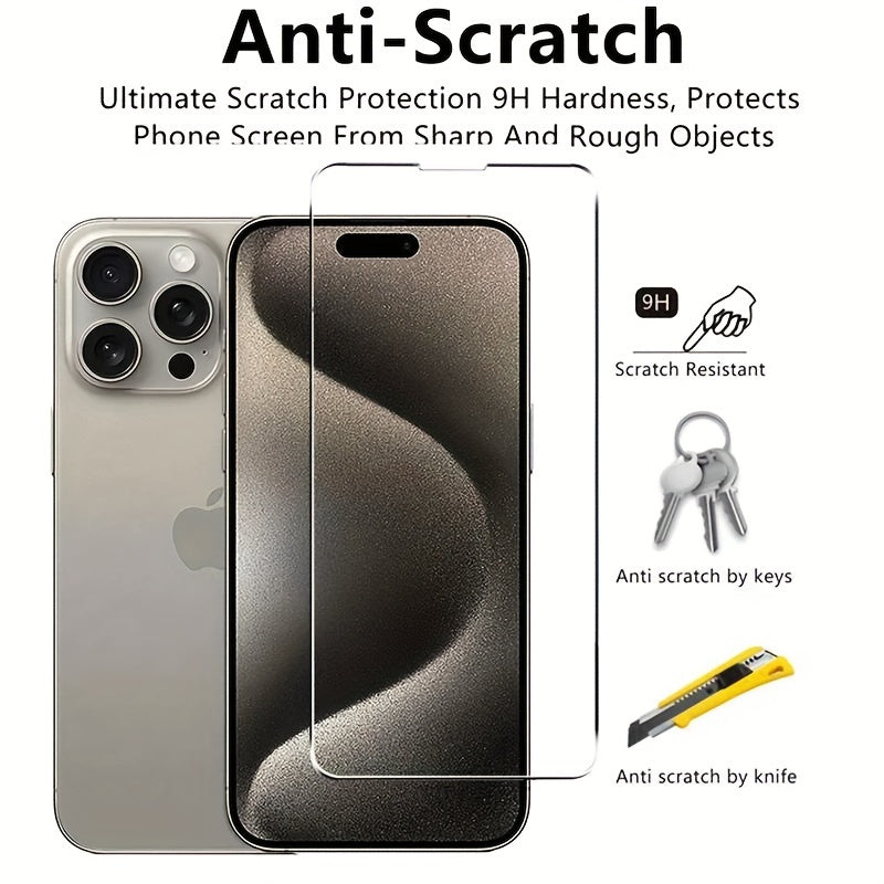 5Pcs Tempered Glass Screen Protectors