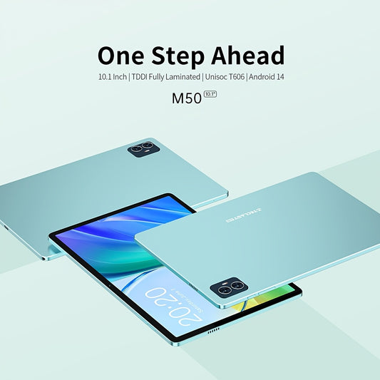 Teclast M50 Tablet with 6GB for RAM, 128GB ROM, and 1TB Expansion - Unisoc T606 8-Core CPU, Mali-G57 GPU, 10.1-inch TDDI Display, LTE Dual SIM Support, for Android 14, 6000mAh Battery, Wi-Fi, 5MP 13MP Cameras, Tablet PC