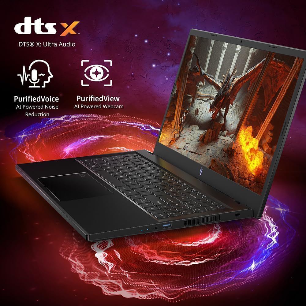 acer Nitro V 15 Gaming Laptop, 15.6" FHD IPS 144Hz Display, Intel i9-13900H, 32GB RAM DDR5, 2TB SSD, GeForce RTX 4060, Wi-Fi 6, Backlit Keyboard, Windows 11 Pro