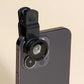 3-in-1 Phone Lens Kit - Aluminum Alloy Clip-On Fisheye, Macro, and Wide Angle Set