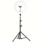 10" LED Circle Light With Flexible Tripod Stand & Phone Holder