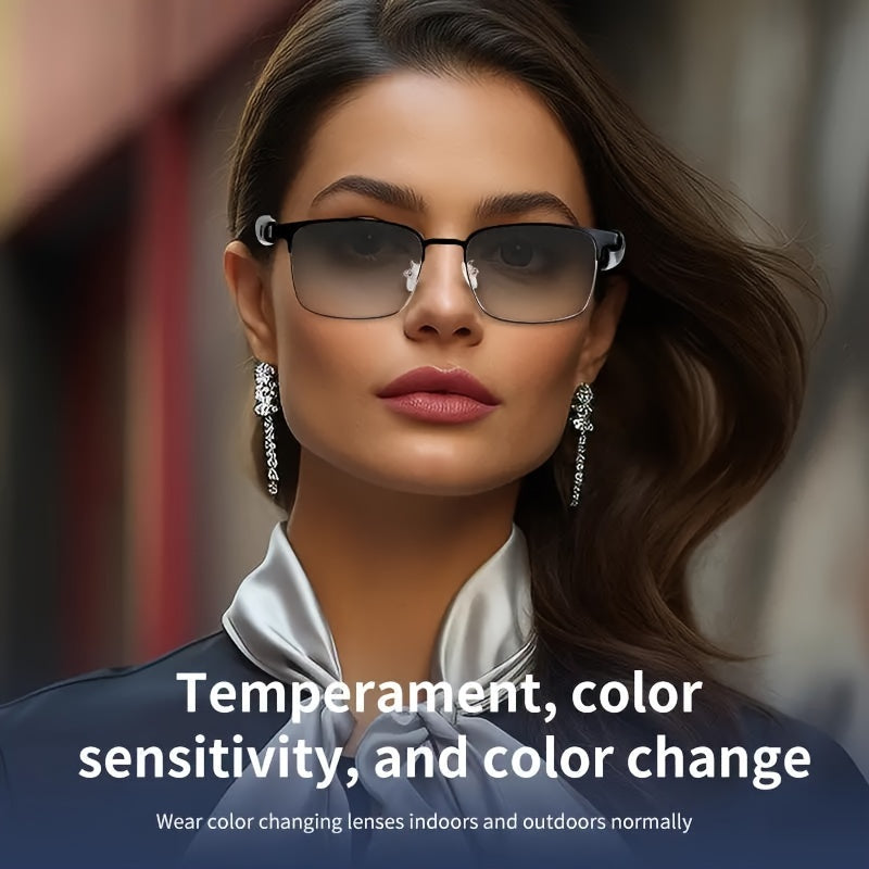 The New Smart Glasses Can Automatically Change The Lens To Sunglasses In The Sun, With Built-in Microphone And Speaker, High-definition Voice Calls And HiFi Music Quality. Smart Audio Glasses Are Suitable For Sports, Driving, Fishing, And Daily Wear At H