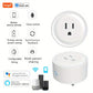 Tuya Mini WiFi Smart Plug - US Standard 10A, Round Outlet with Timer & App Control, Compatible with Alexa & Google Home, No Hub Needed, FCC Certified