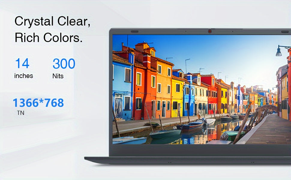 14" Laptop N4000 2.6Ghz 8GB RAM 256GB ROM