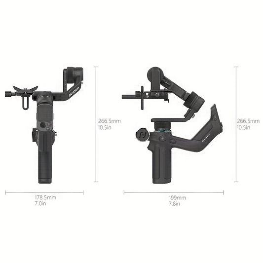 FeiyuTech Scorp Mini 3-Axis All In One Gimbal Stabilizer for Mirrorless Camera with Short Lens, Compact Cameras, Action Camera Gopro, 54-88mm Width iPhone 15 Pro, 1.3" Touch Screen, 2.6lbs Payload