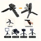 Professional Live Streaming Kit - Handheld Gimbal & Stabilizer with LED Light, Tripod, Microphone, and External Camera Connectors