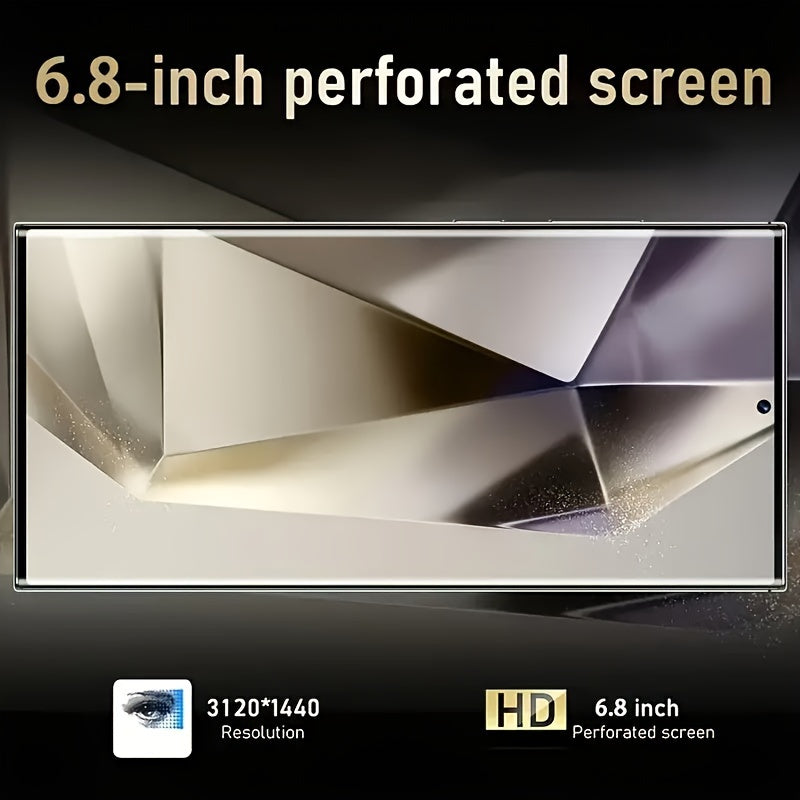 S24 Intelligent Touchscreen Phone, Dual Card Dual Standby, Facial Recognition, 8 256GB, High-definition Camera, 6800mAh - With Stylus, Headphones, Type-C Charging Cable, Phone Case, Screen Protector