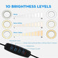 Live Fill Light Beauty Light Fill Light Desktop Beauty Lighting Light Net Red Light Photo Indoor Face Light Beauty Light Mobile Phone Shooting Vibrating Light Bracket Ring Soft Light, 6 Inch Light Plus Sponge Bracket