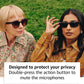 Amazon Echo Frames (3rd Gen) | Smart glasses with Alexa | Square frames in Classic Black with polarized sunglass lenses