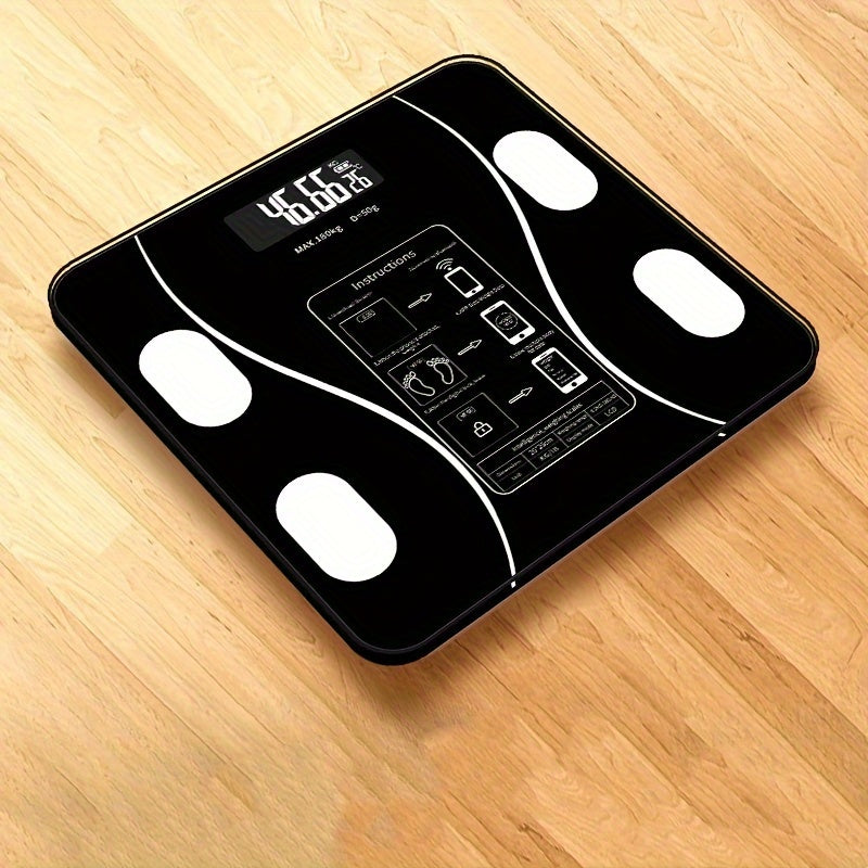 Wireless Smart LED Weight Scale, With Long Lasting Battery Powered, Trackable Measurement Of Weight, Daily Exercise Exclusive, Multiple Family Joint Use, Best Gift For Family, Black/White/Pink Three Colors