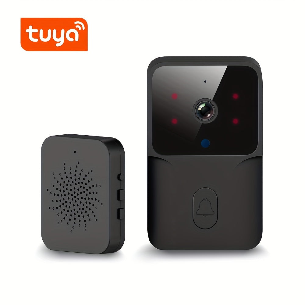 Tuya Wireless Doorbell Camera With HD Video, Night Vision & Voice Change
