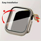 Change to Ultra Protective Case for iWatch 7 8 9 6 5 4 SE - Hard PC Cover with Built-in Tempered Glass Screen Protector - Ultra-Thin & Durable - For Men & Women - Suitable for Everyday Use - Perfect Gift for Tech Lovers