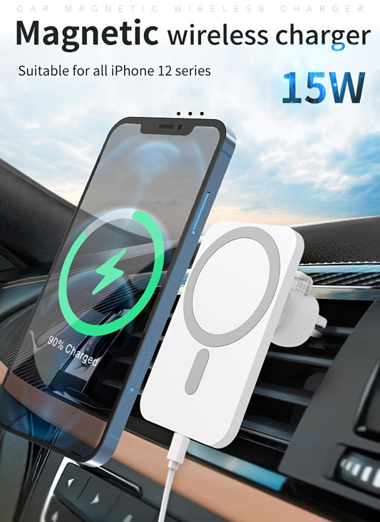 15W Universal Fast Charging Magnetic Wireless Car Phone Holder